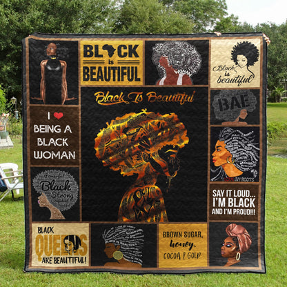 Black Women LI190701A TBG Quilt Blanket