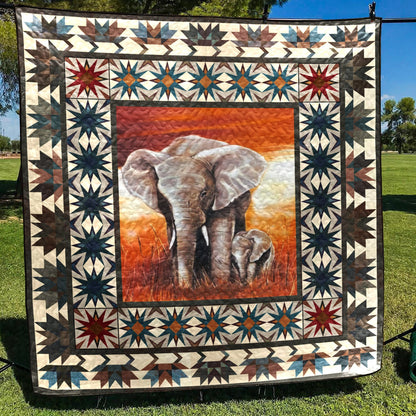 Elephant BT190702B Quilt Blanket