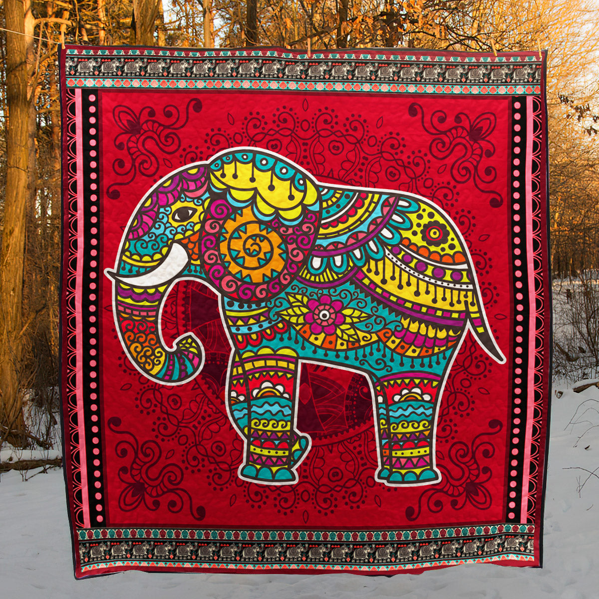 Elephant ML190703B Quilt Blanket