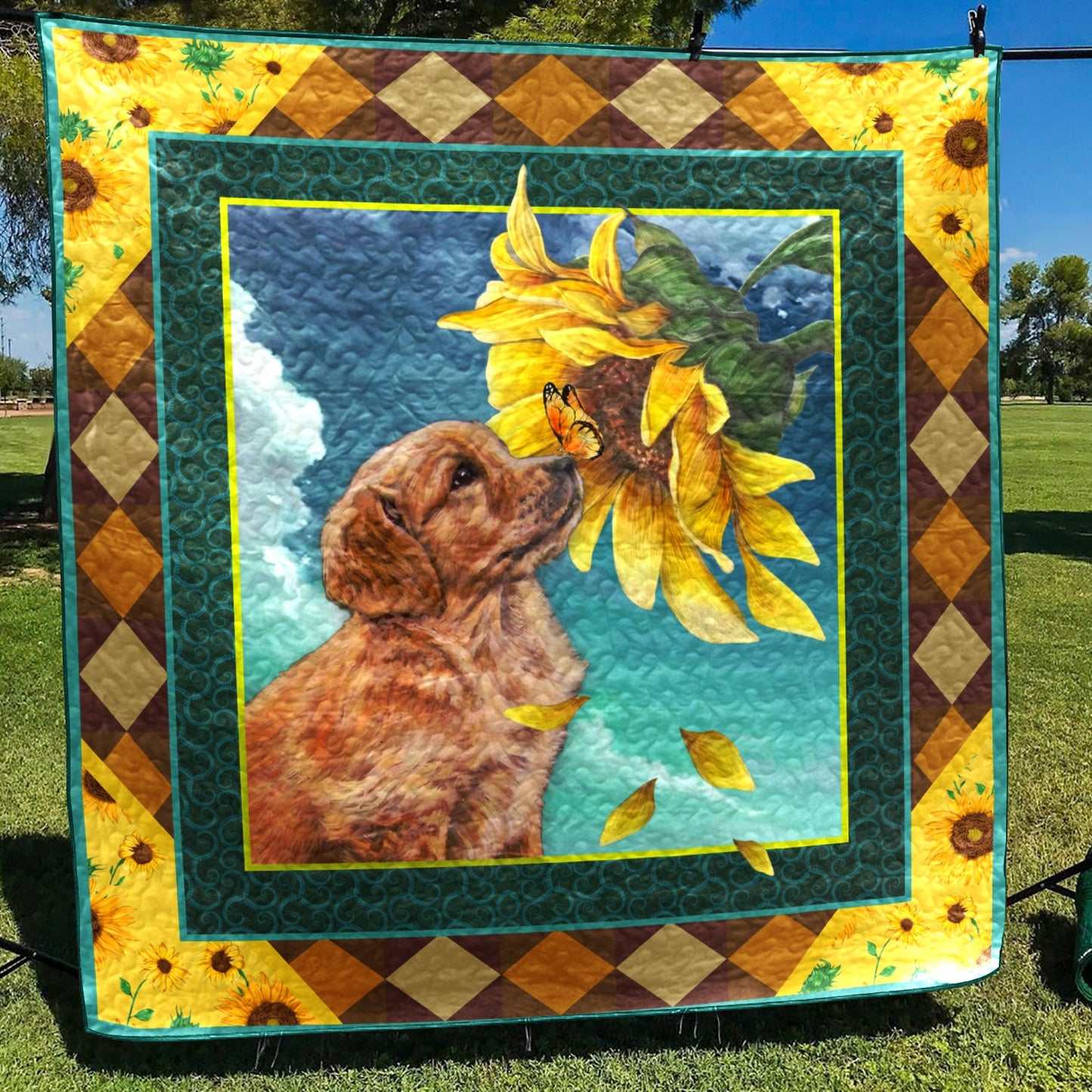 Golden Retriever TN190705B Quilt Blanket