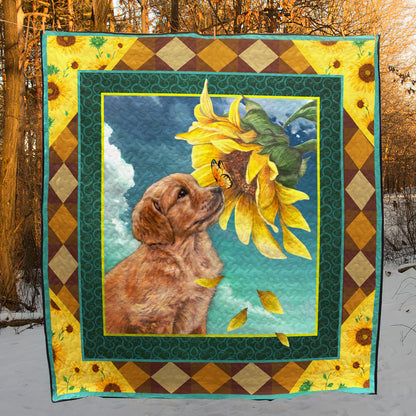 Golden Retriever TN190705B Quilt Blanket