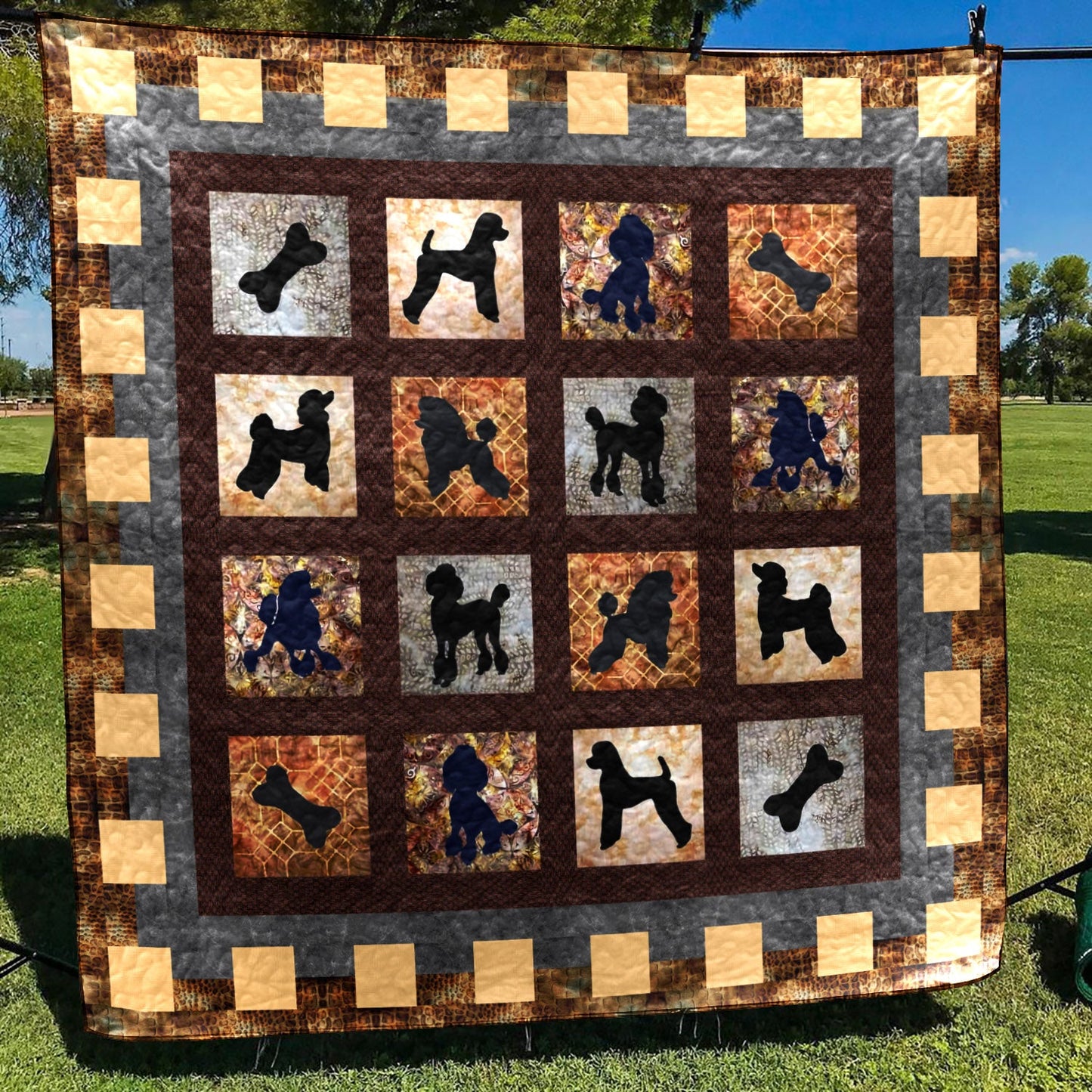 Poodle CLA250675 Quilt Blanket