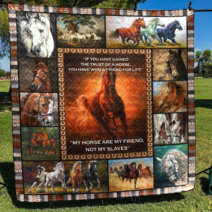 Horse HN230713B Quilt Blanket