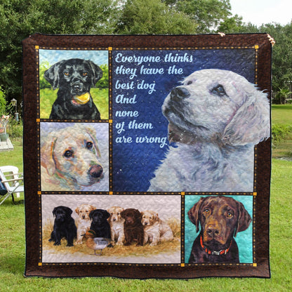 Labrador Retriever DD230718B Quilt Blanket