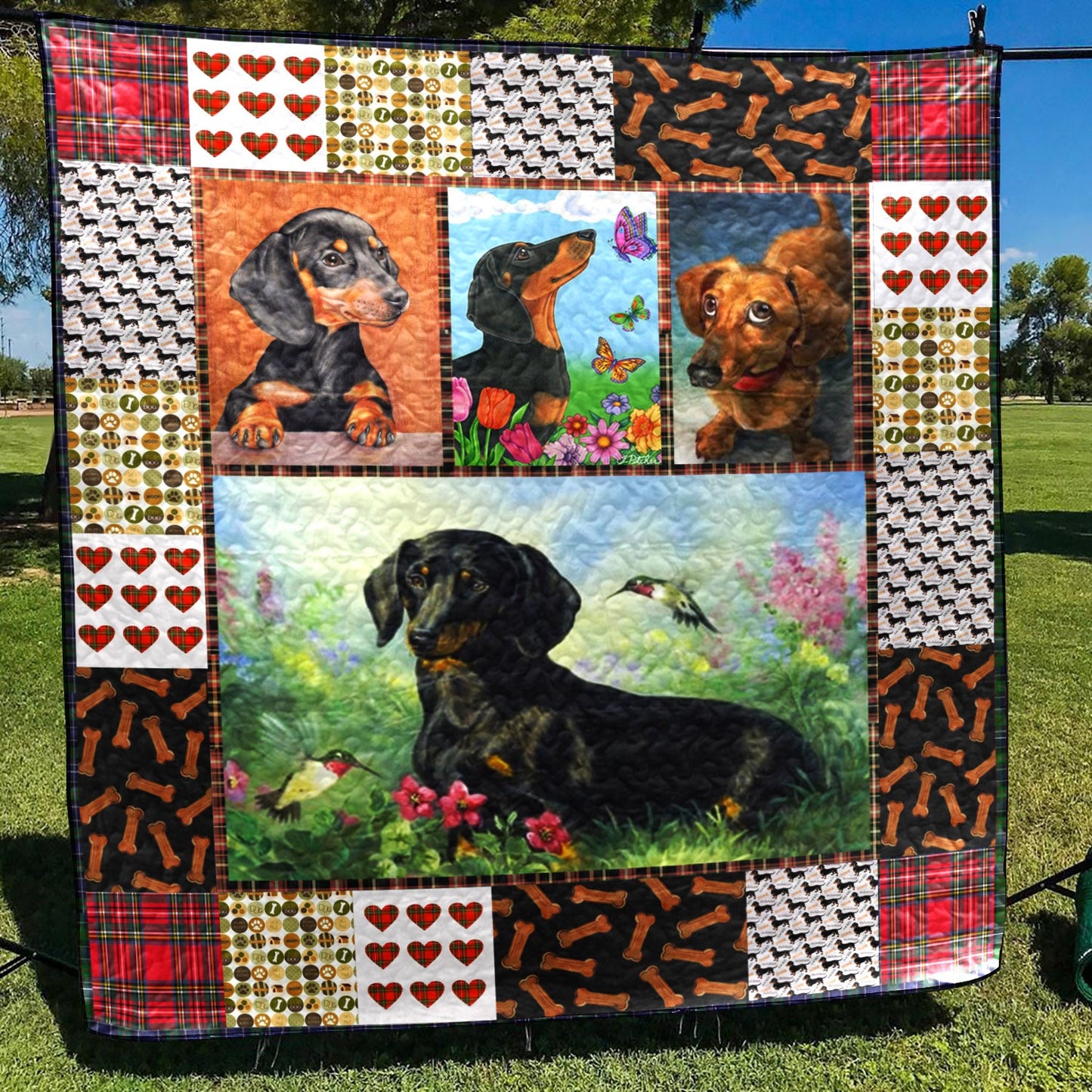 Dachshund LI270704C TBG Quilt Blanket