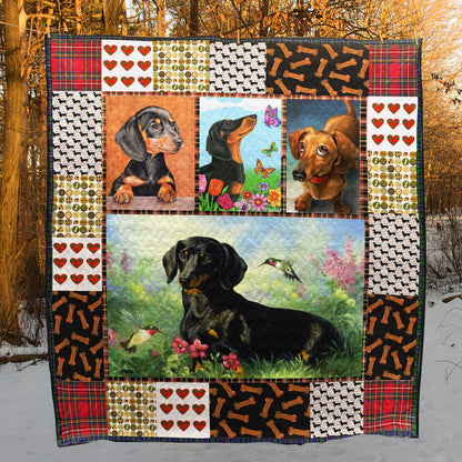 Dachshund LI270704C TBG Quilt Blanket