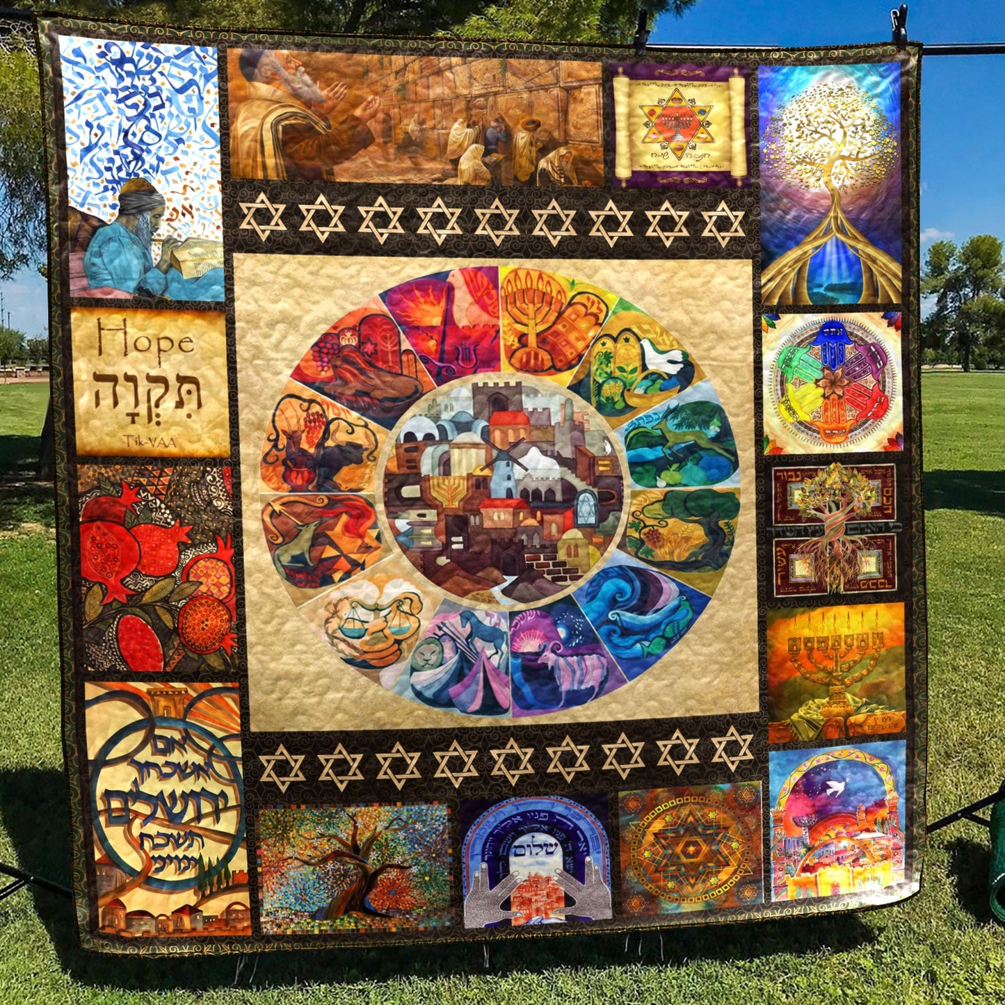 Jewish YE290704A TBG Quilt Blanket