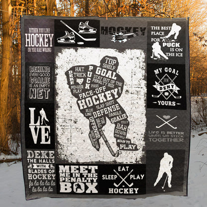 Hockey Player PKT240620 Quilt Blanket