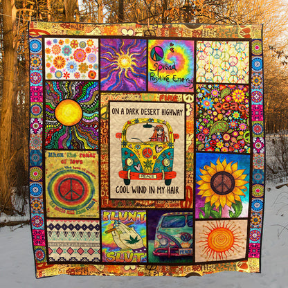 Hippie BI010806C TBG Quilt Blanket