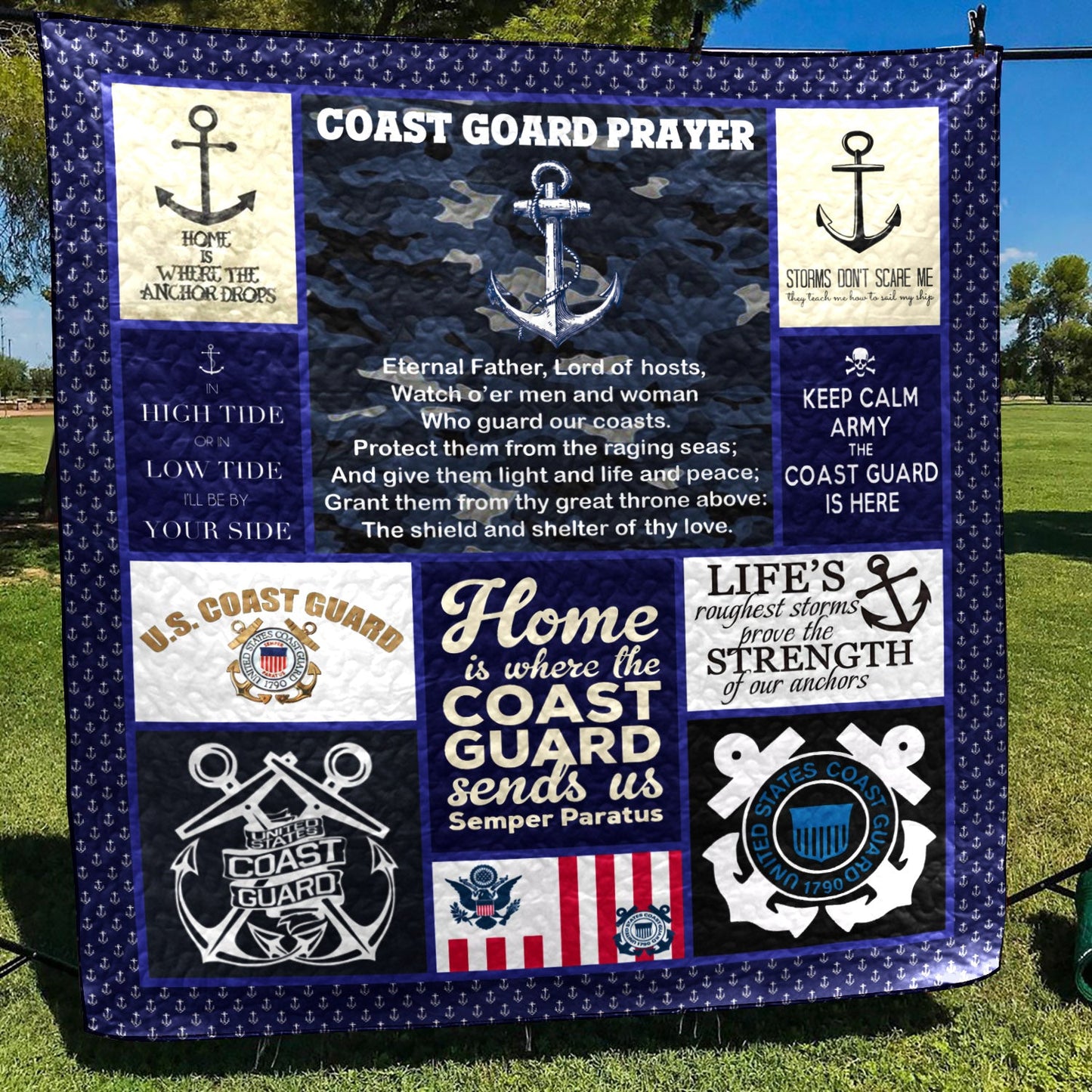 Coast Guard LI030801B TBG Quilt Blanket