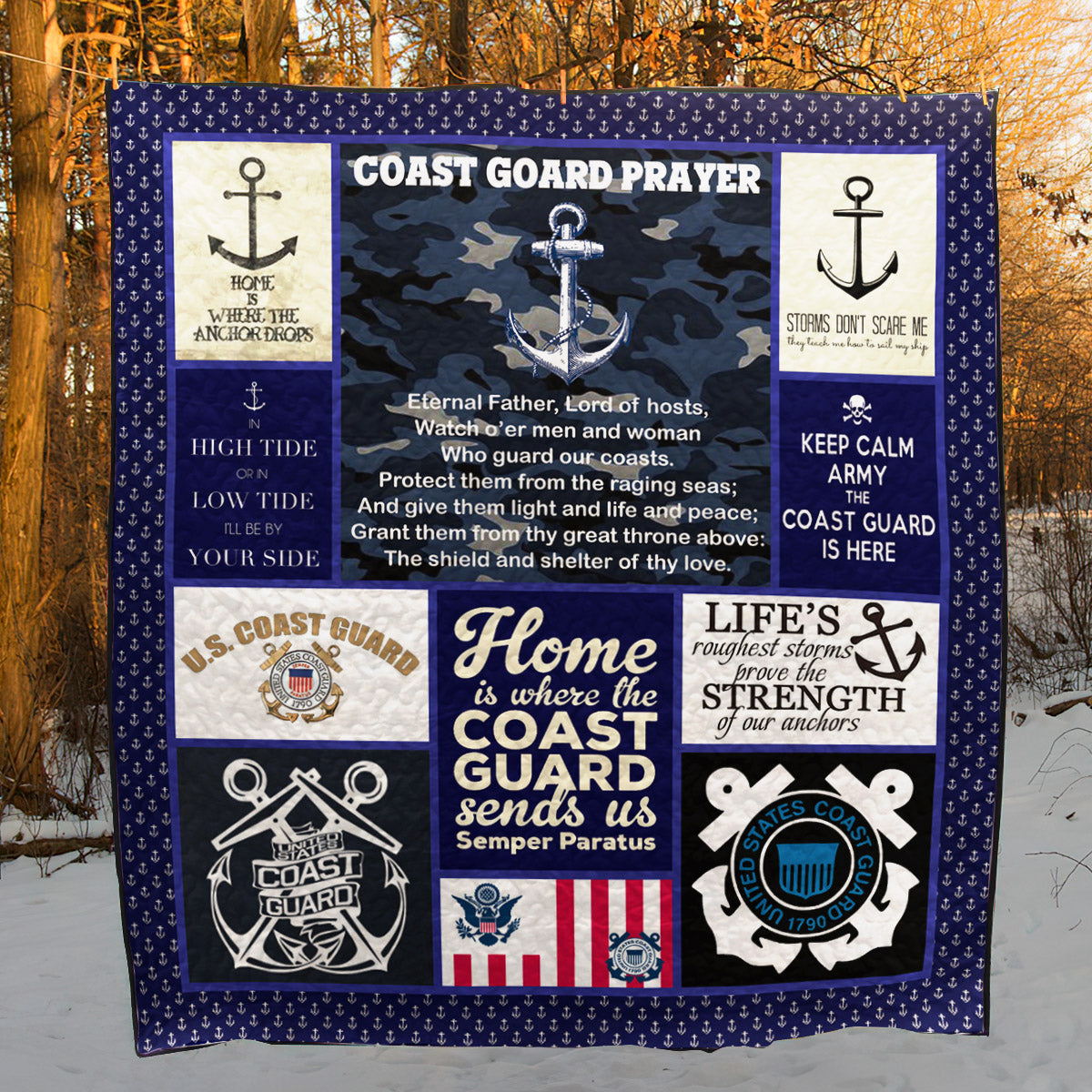 Coast Guard LI030801B TBG Quilt Blanket