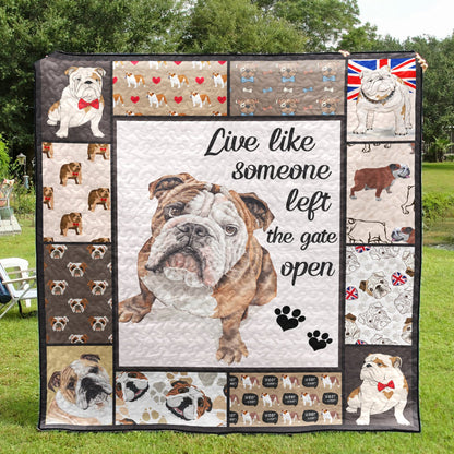 Bulldog NG060802B TBG Quilt Blanket