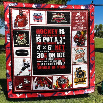 Hockey World Of Pain CLT250629 Quilt Blanket