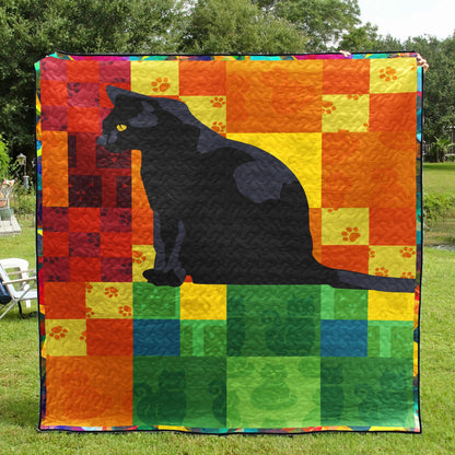 Cat CLA280654 Quilt Blanket