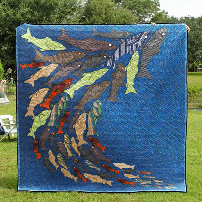 Fish CLP040732 Quilt Blanket