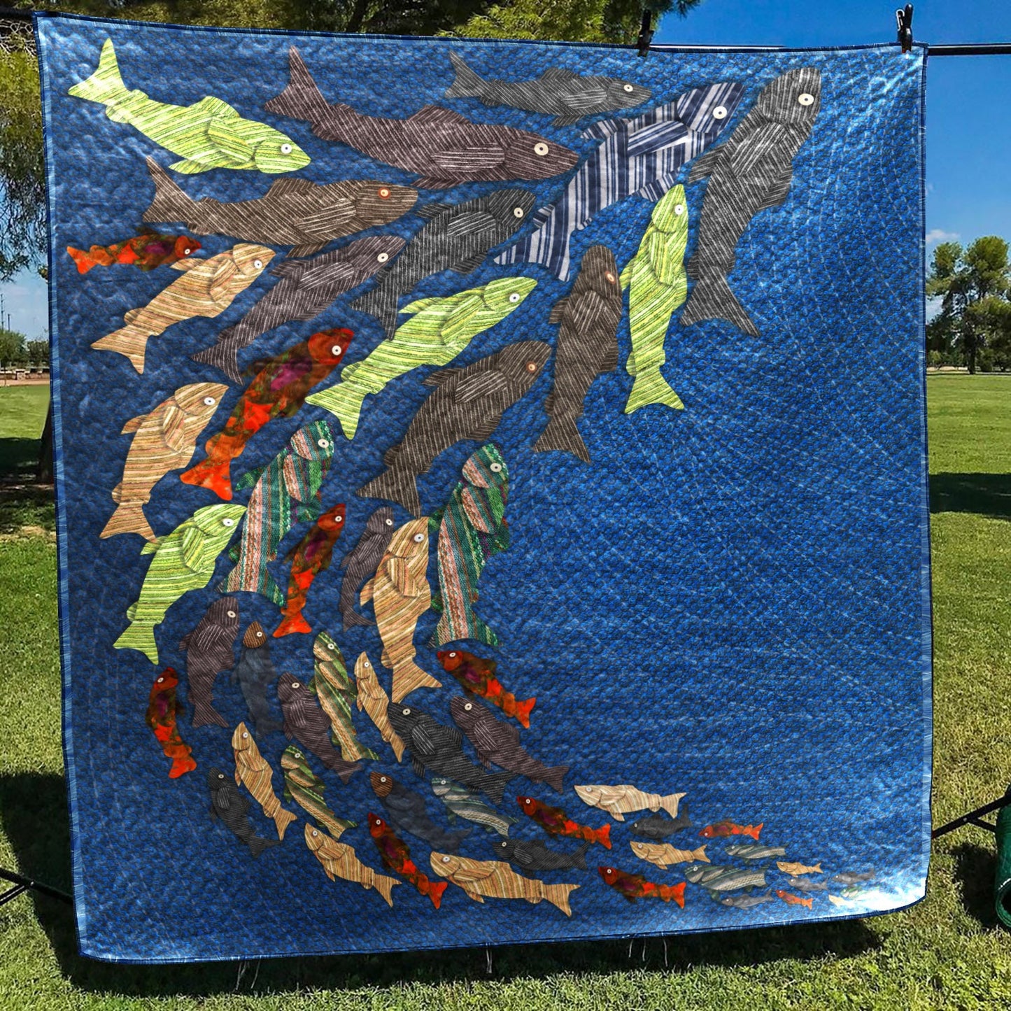 Fish CLP040732 Quilt Blanket