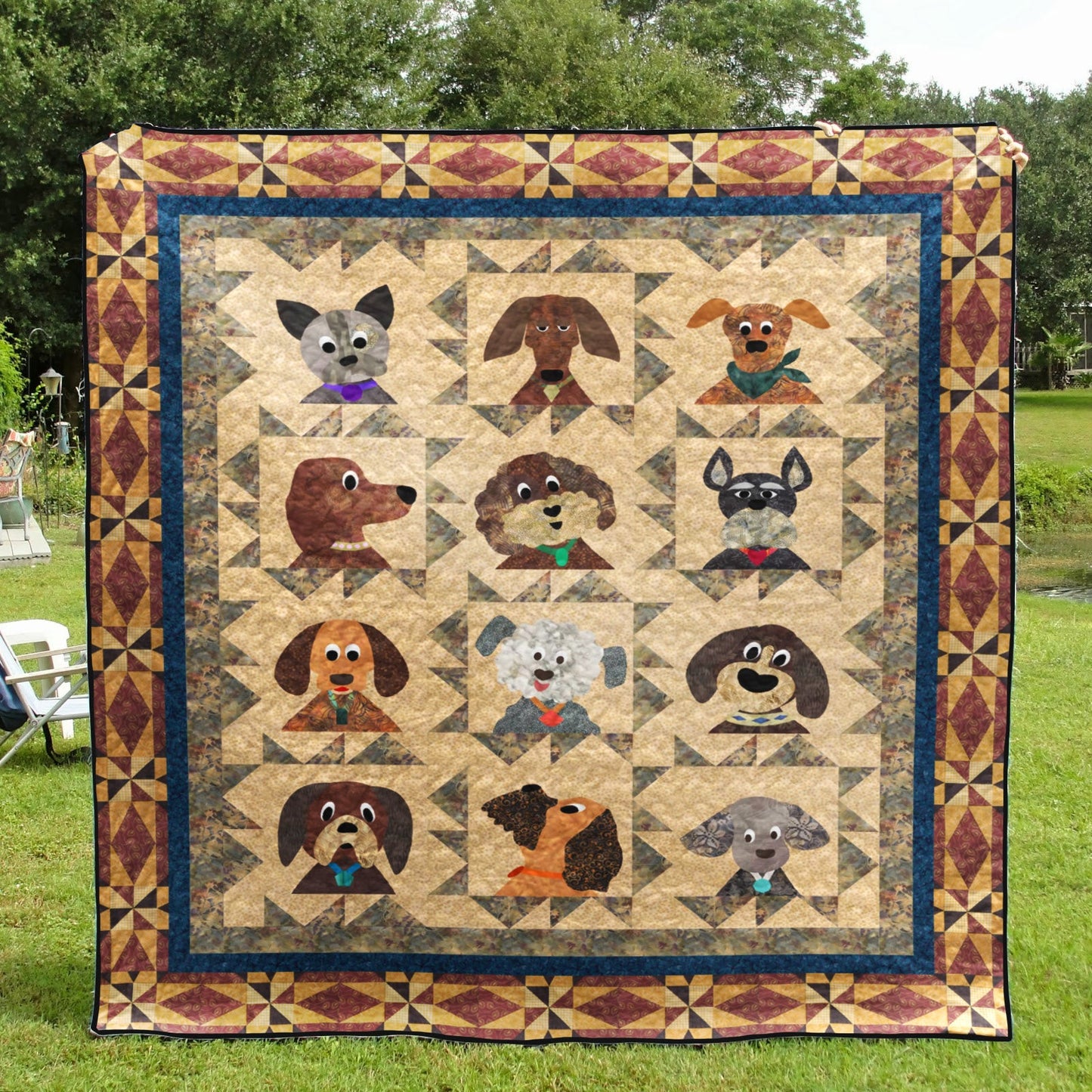 Dog HT80010 Quilt Blanket