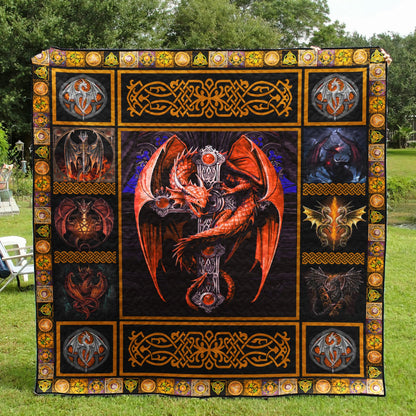 Dragon Celtic NB110516 Quilt Blanket