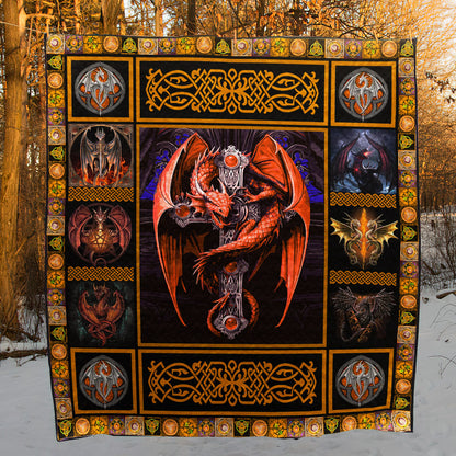 Dragon Celtic NB110516 Quilt Blanket