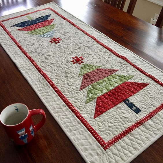 Christmas Tree CLA060123029 Quilted Table Runner