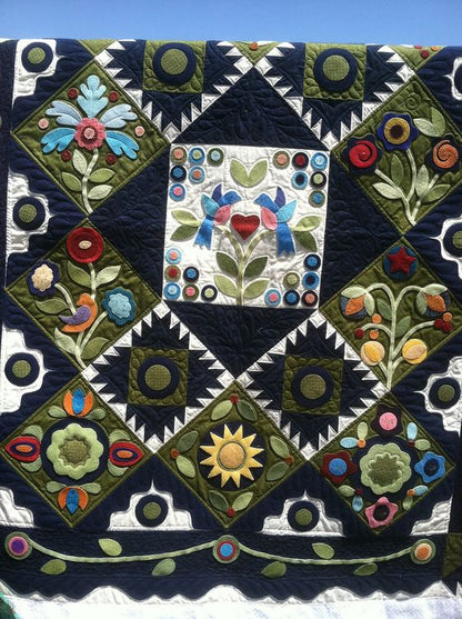 Bird Flower Garden CLA040124004 Quilt Blanket