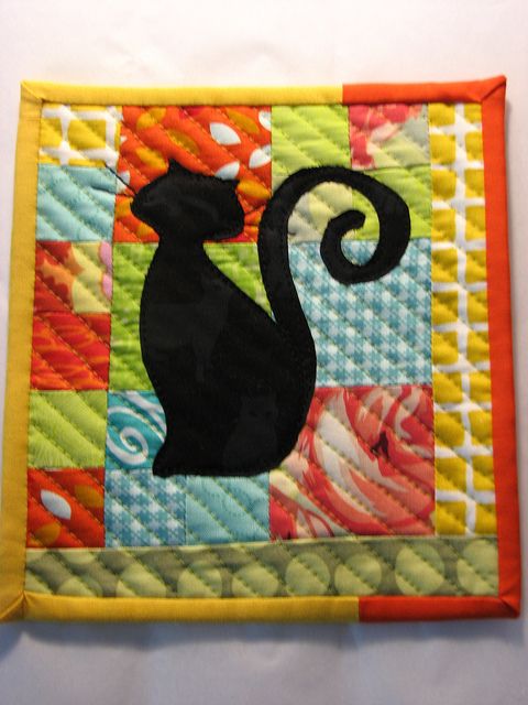 Cat CLA120324143 Quilted Placemats