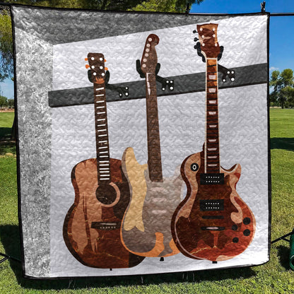 Guitar CL130642 Quilt Blanket