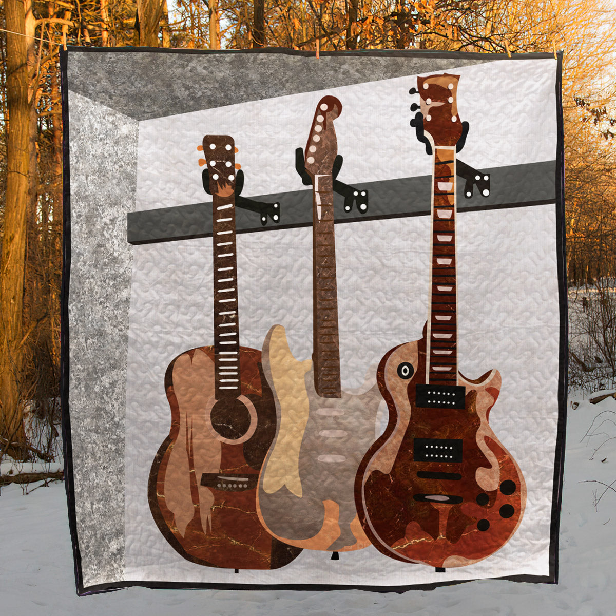 Guitar CL130642 Quilt Blanket