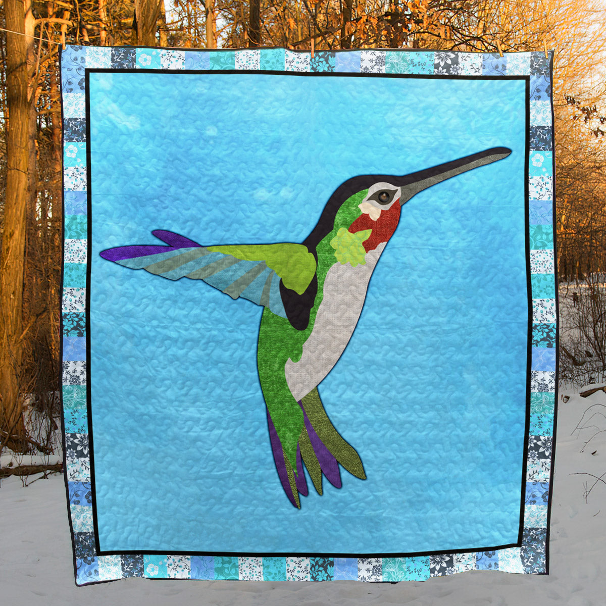 Hummingbird ML280516 Quilt Blanket