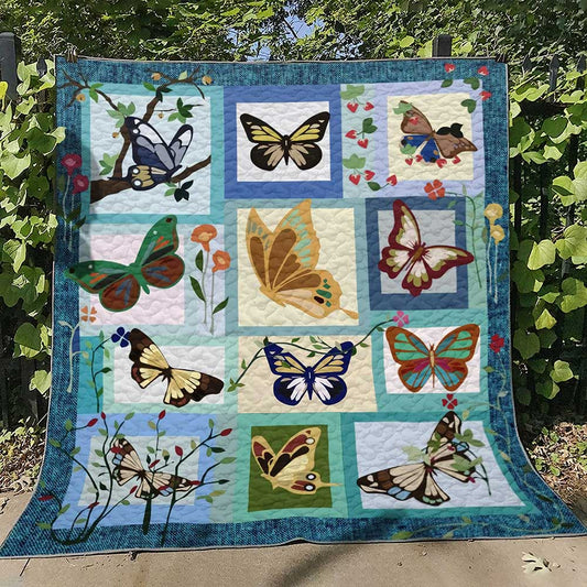 Butterfly Garden Quilt Blanket ND161202