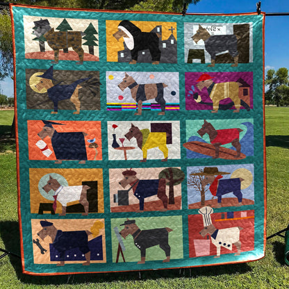 Miniature Schnauzer BL070625 Quilt Blanket