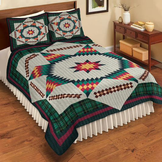 Native American Inspired Star Quilt Bedding Set MT230513D