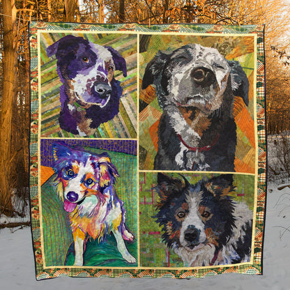 Australian Shepherd Dog D8027 Quilt Blanket