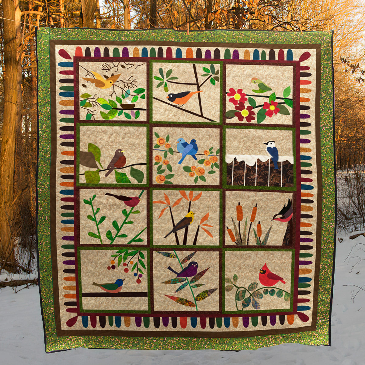 Bird CL130603 Quilt Blanket