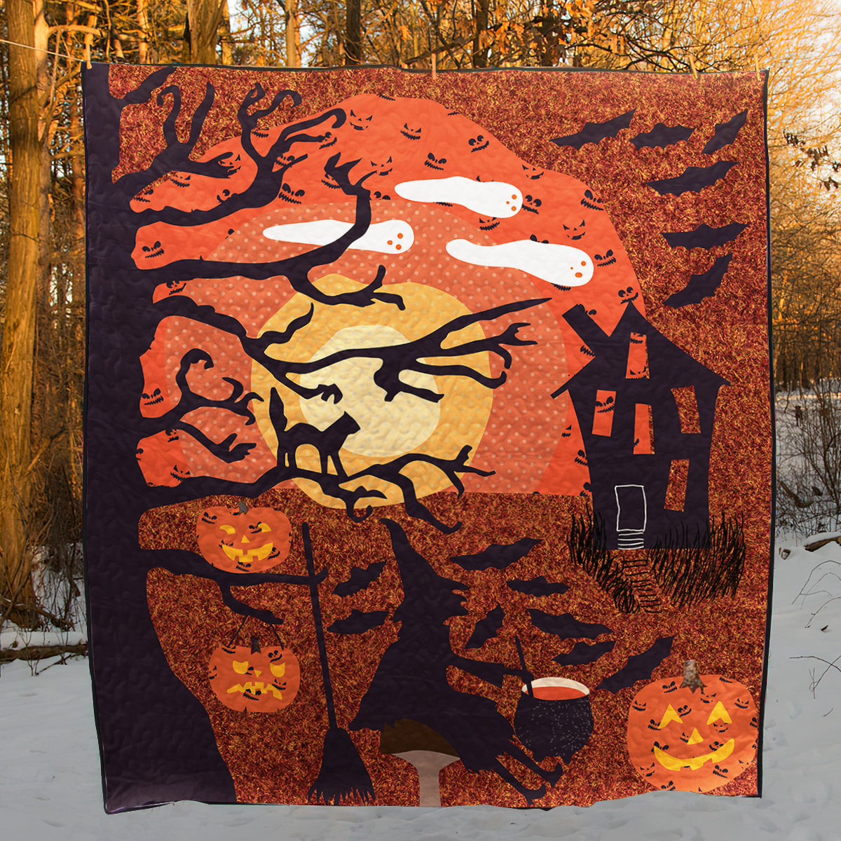 Halloween CLA1010306Q Quilt Blanket