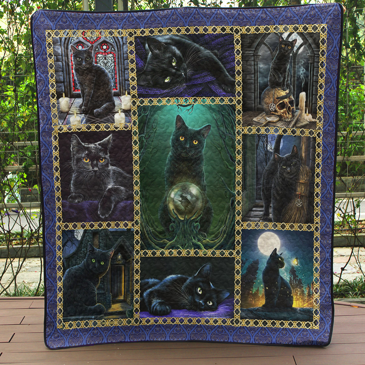 Witch Black Cat Quilt Blanket TL10032301BL