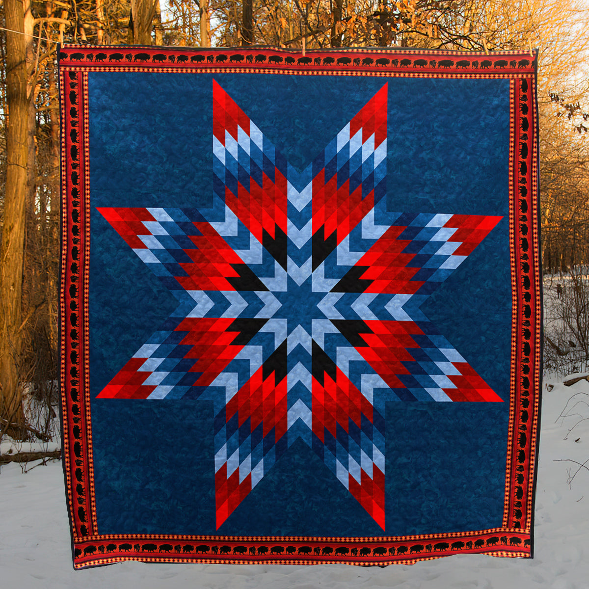 Native American Inspired Star Art Quilt HN270502M