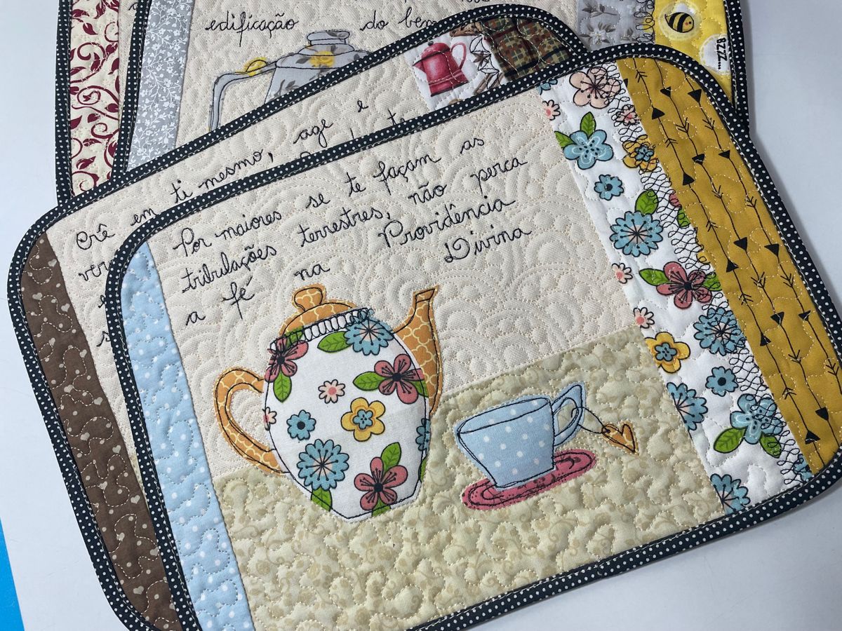 Teapot CLA120324122 Quilted Placemats