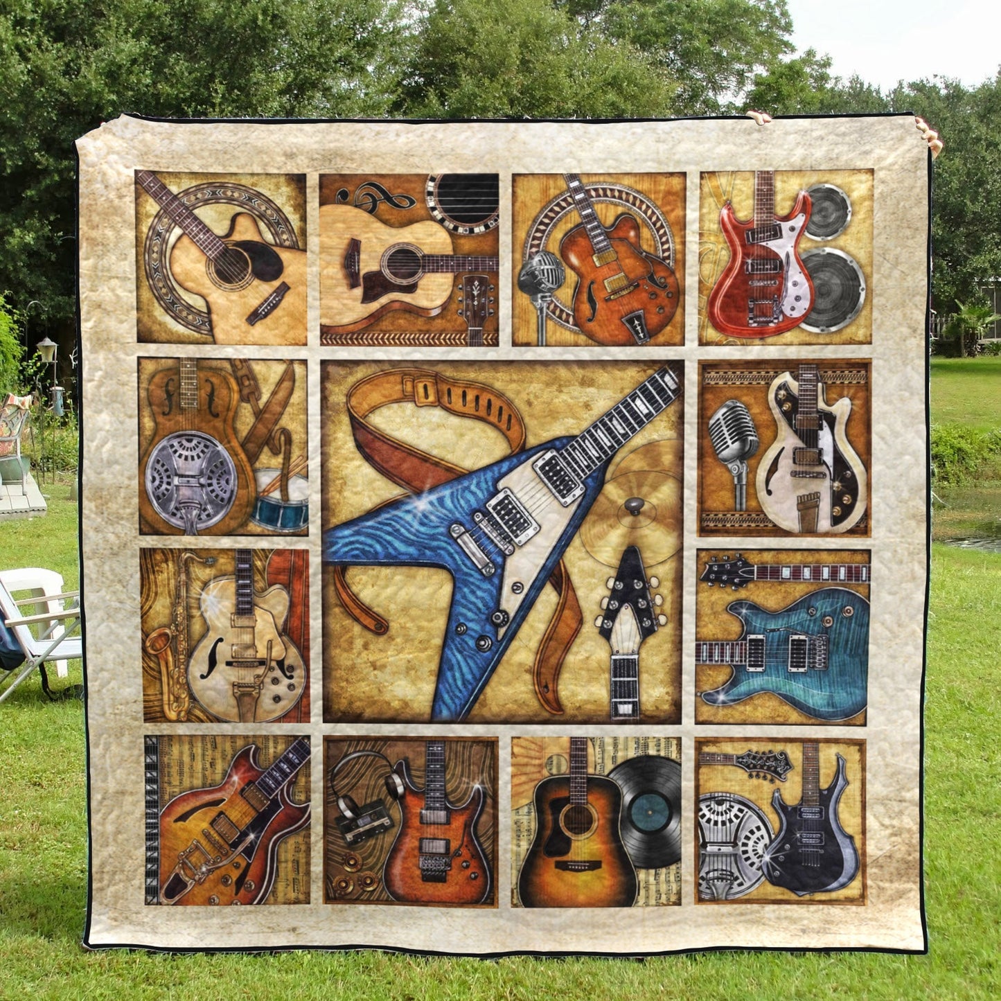 Guitar CG200607 Quilt Blanket