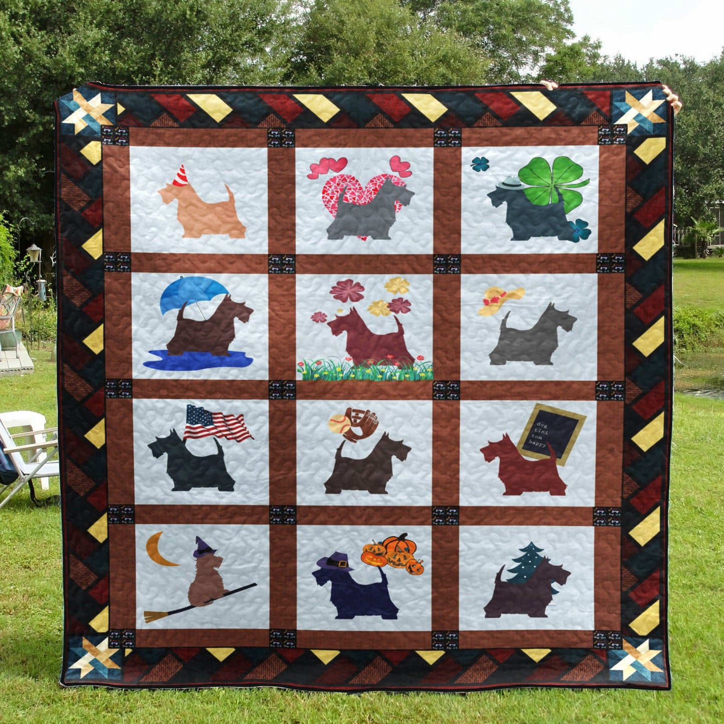 Scottish Terrier TL280529 Quilt Blanket