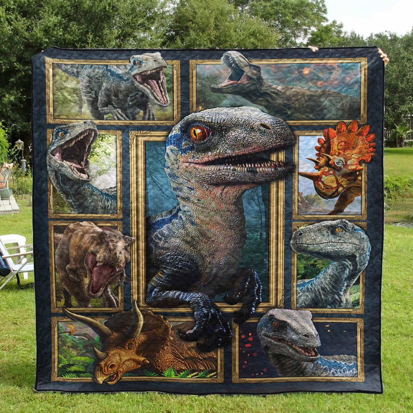 3D Dinosaur Quilt Blanket TM031112