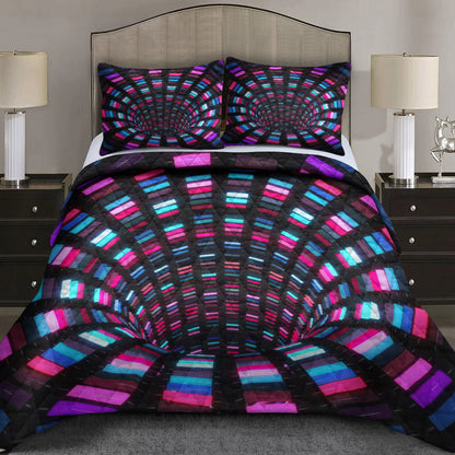 3D Vortex Quilt Bedding Set HT041004