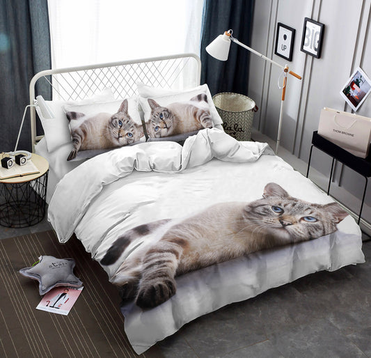 3D Cat CLM0110001B Duvet Cover Bedding Sets