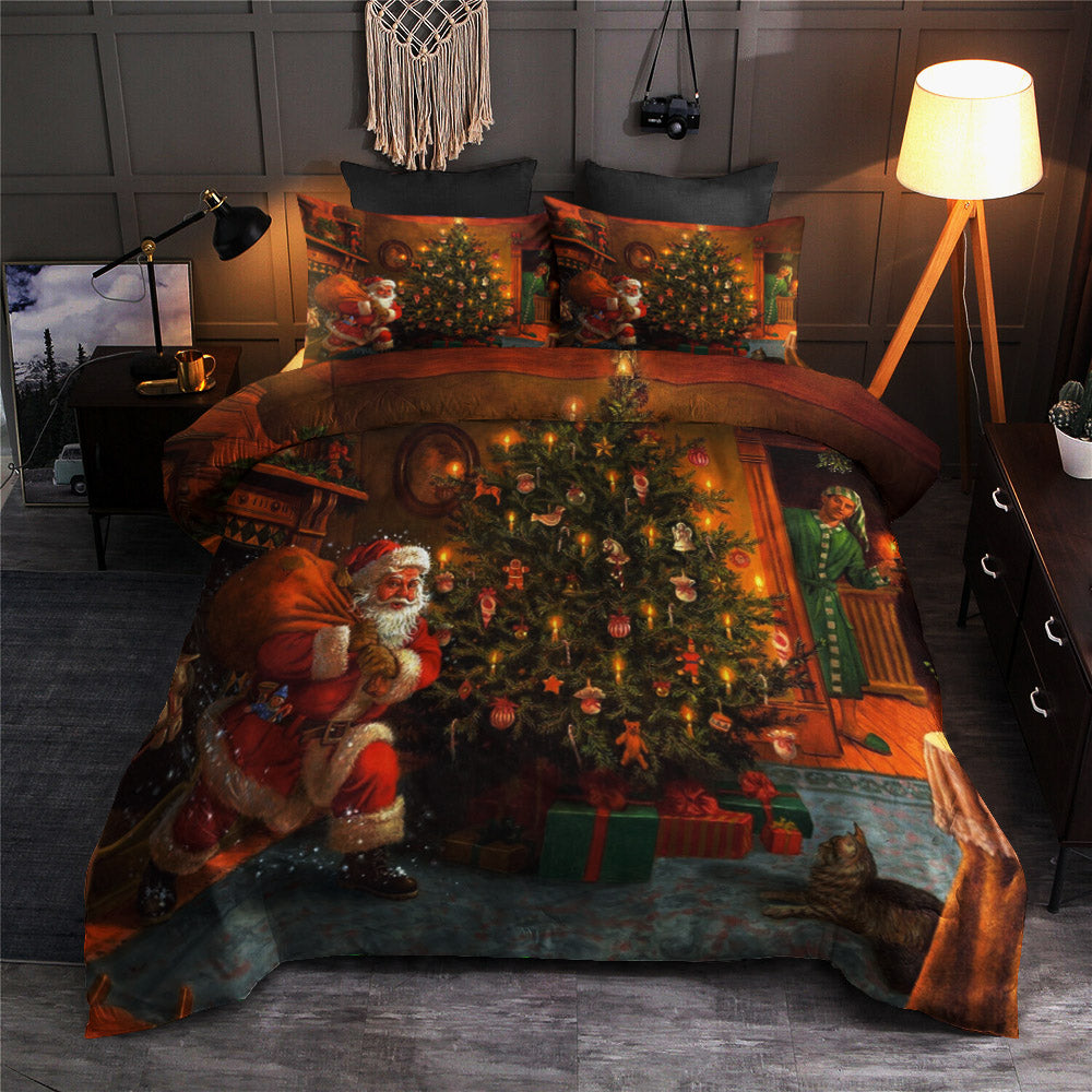 3D Printed Santa Arrives Christmas CLA22100565B Bedding Sets