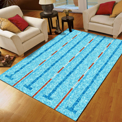 3D Swimming Pool Printed CLA1910037R Rug