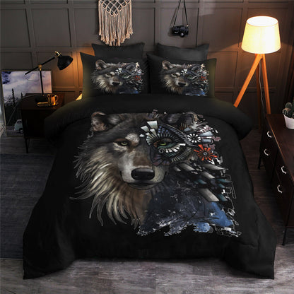 3D Wolf Native American CLA22100375B Bedding Sets