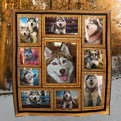 3D husky CLA27121446Q Art Quilt