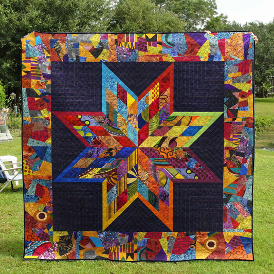 Star Patchwork Quilt Blanket HM300901Y