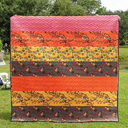 Vintage Floral Art Quilt JP210801