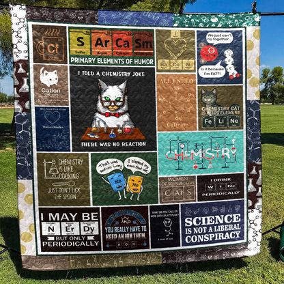 3d Chemistry Art CLH1611006Q Quilt Blanket